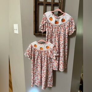 Smocked fall dresses
